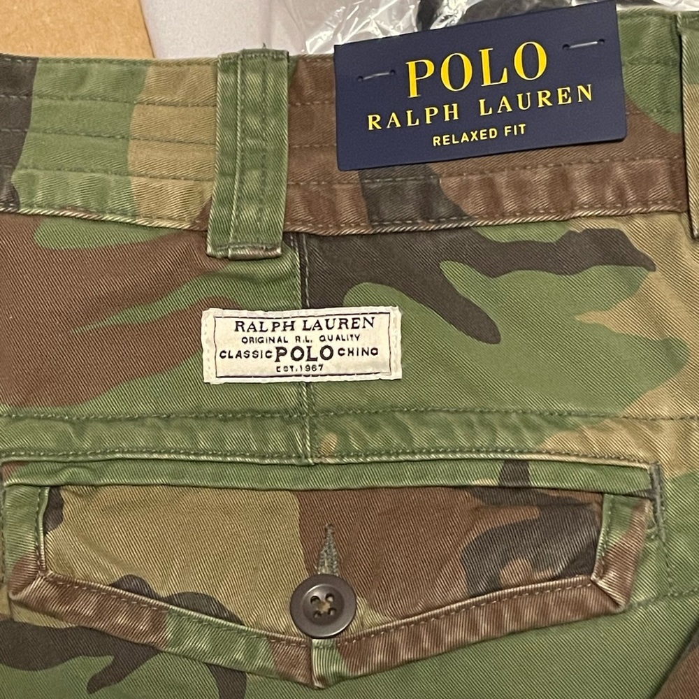 NWT Polo Ralph Lauren Men’s 10.5-Inch Gellar Relaxed Fit Cargo Short. “Camo”, 38 - Picture 7 of 12
